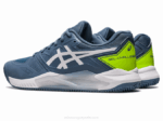 Asics Gel Challenger 13 Arcilla Acero Azul Blanco Tenis Profesional - Image 3