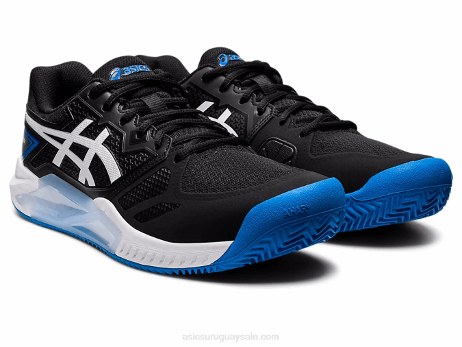 Asics Gel Challenger 13 Arcilla Negro Azul Eléctrico Zapatillas de Tenis - Image 2