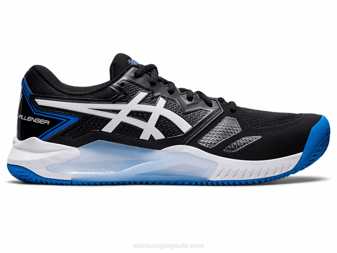 Asics Gel Challenger 13 Arcilla Negro Azul Eléctrico Zapatillas de Tenis - Image 1
