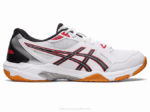 Asics gel-cohete 10 running blanco rojo clásico comodidad y estilo