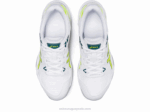Asics Gel Cohete 10 Zapatillas Blanco Amarillo Seguridad - Image 6