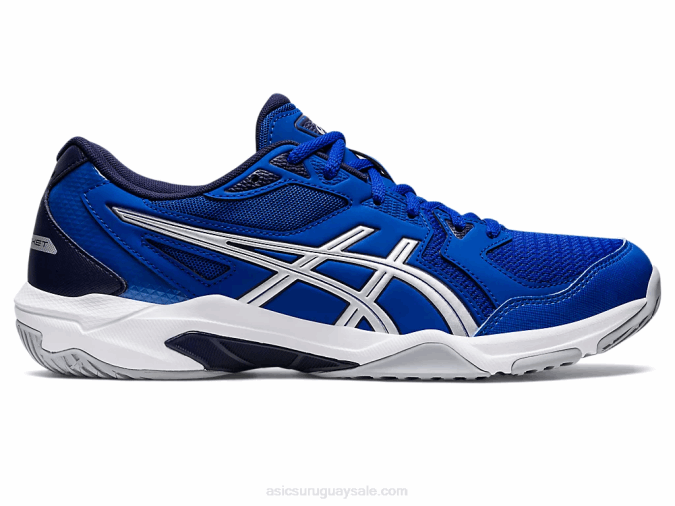 Asics gel-cohete 10 zapatillas deportivas azul plata rendimiento alto - Image 1