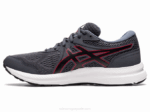Asics Gel Conten 7 Extra Ancho Gris Rojo Deportivo - Image 4
