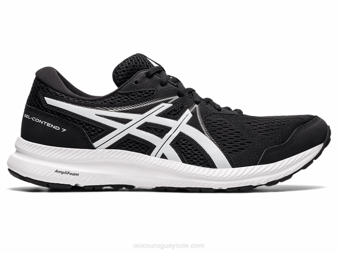 asics_gel_conten_7_extra_ancho_zapatillas_blancas_y_negras.png Asics Gel Conten 7 Extra Ancho Zapatillas Blancas y Negras - Image 1