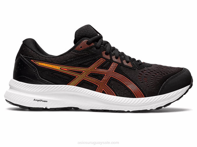 Asics gel-conten 8 extra ancho negro cherry confort y estilo - Image 1