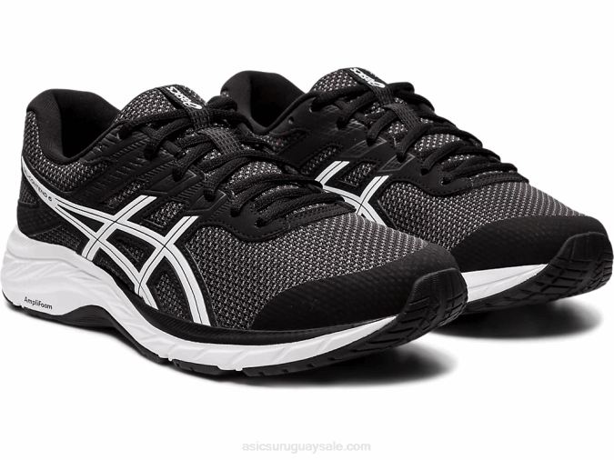 Asics gel contender 6 gris grafito y blanco con soporte y comodidad - Image 2