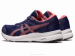 Asics Gel Contender 8 Azul Índigo y Papaya para Correr - Image 3