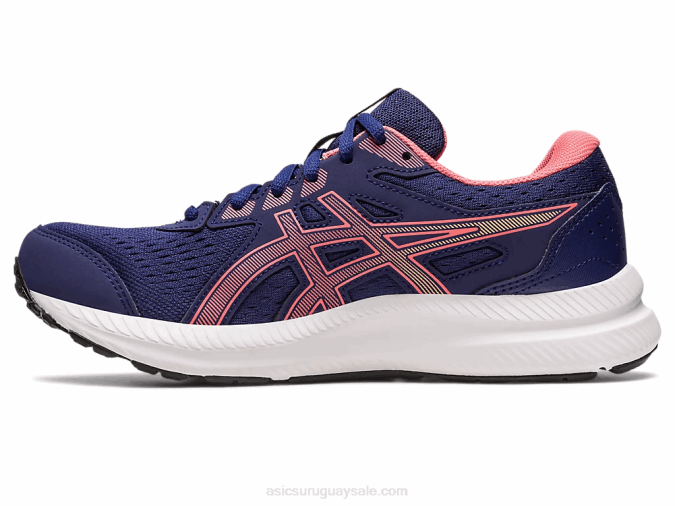 Asics Gel Contender 8 Azul Índigo y Papaya para Correr - Image 4