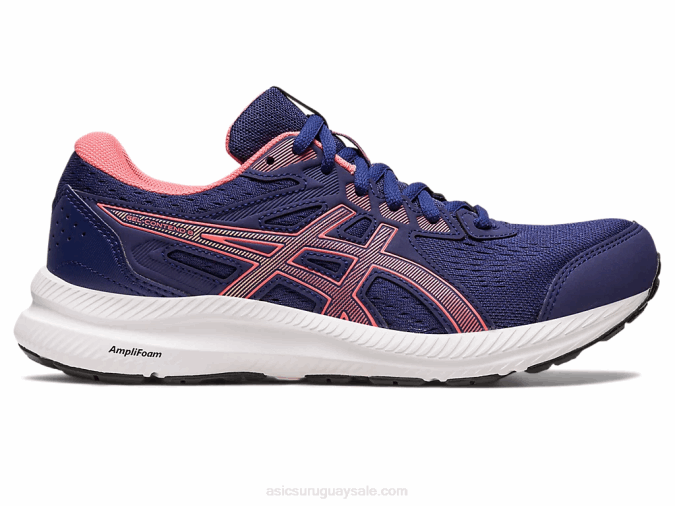 Asics Gel Contender 8 Azul Índigo y Papaya para Correr - Image 1