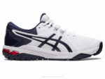 Asics gel course glide hombres blanco medianoche rendimiento y comodidad