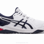 Asics gel course glide hombres blanco medianoche rendimiento y comodidad