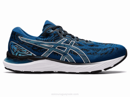 Asics gel cúmulo 23 zapatillas azul mako plata pura