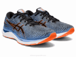 Asics Gel Cumulus 24 Zapatillas Extra Ancho Negro Naranja - Image 2