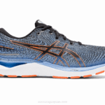 Asics Gel Cumulus 24 Zapatillas Extra Ancho Negro Naranja