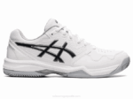 Asics gel dedicado 7 arcilla blanco negro rendimiento y confort