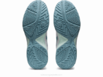 Asics gel dedicado 7 zapatillas blancas azules para correr - Image 7