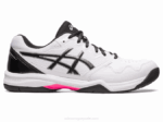 Asics Gel Dedicado 7 Zapatillas Blanco Rosa Fuerte Rendimiento
