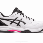 Asics Gel Dedicado 7 Zapatillas Blanco Rosa Fuerte Rendimiento
