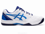Asics gel dedicate 7 arcilla blanco azul eléctrico para tenis
