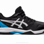 Asics gel-dedicate 7 tenis arcilla negro azul isla