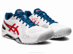 Asics Gel Desafiador 12 Zapatillas Blancas y Rojas - Image 2