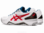 Asics Gel Desafiador 12 Zapatillas Blancas y Rojas - Image 3