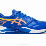 Asics gel desafiador 13 zapatillas azul atún melocotón deportivas