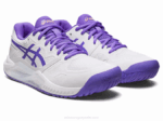 Asics gel desafiador 13 zapatillas blancas amatista para correr - Image 2