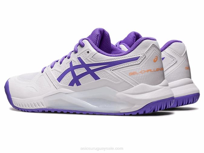 Asics gel desafiador 13 zapatillas blancas amatista para correr - Image 3