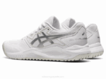 Asics gel desafiador 13 zapatillas blancas y plateadas - Image 3