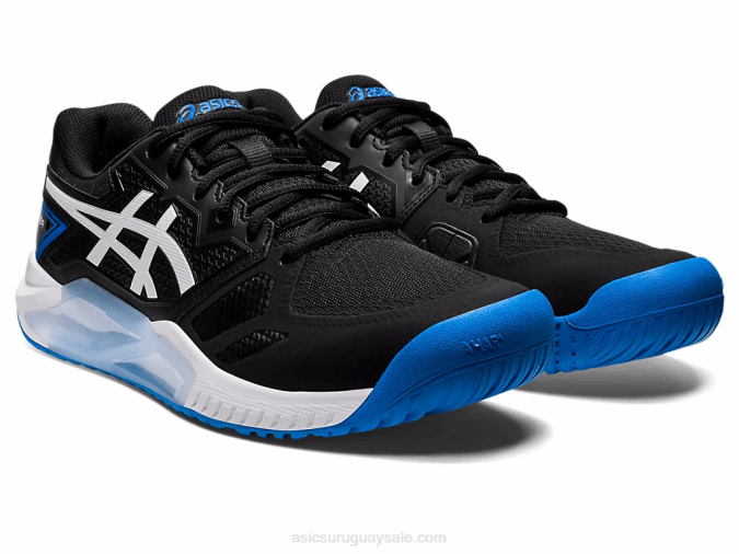 Asics Gel Desafiador 13 Zapatillas Deportivas Negro Azul Eléctrico - Image 2