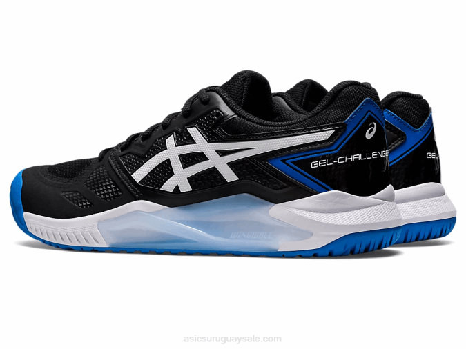 Asics Gel Desafiador 13 Zapatillas Deportivas Negro Azul Eléctrico - Image 3