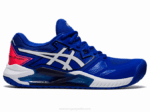 Asics gel desafiante 13 azul lapislázuli y blanco rendimiento atlético