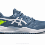 Asics gel desafiante 13 zapato deportivo acero azul blanco