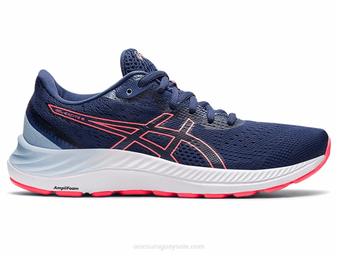 Asics Gel Excite 8 Zapatillas Azul Trueno Coral Llamante - Image 1
