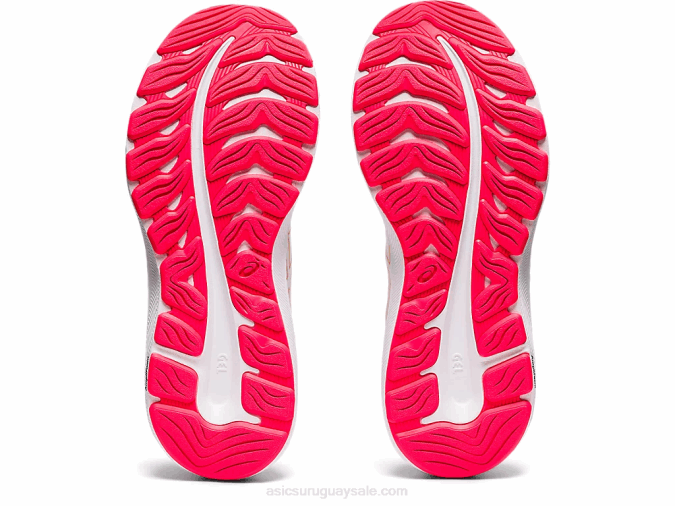 Asics gel-excite 8 zapatillas blancas y champán para correr - Image 7