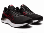 Asics Gel Excite 8 Zapatillas Negro Rojo Eléctrico Rendimiento - Image 2