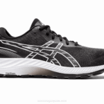Asics gel-excite 9 ancho extra blanco y negro para correr