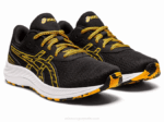 Asics Gel Excite 9 Grado Escuela Negro Ámbar Zapatillas Deportivas - Image 2
