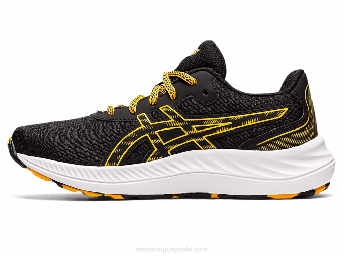 Asics Gel Excite 9 Grado Escuela Negro Ámbar Zapatillas Deportivas - Image 4