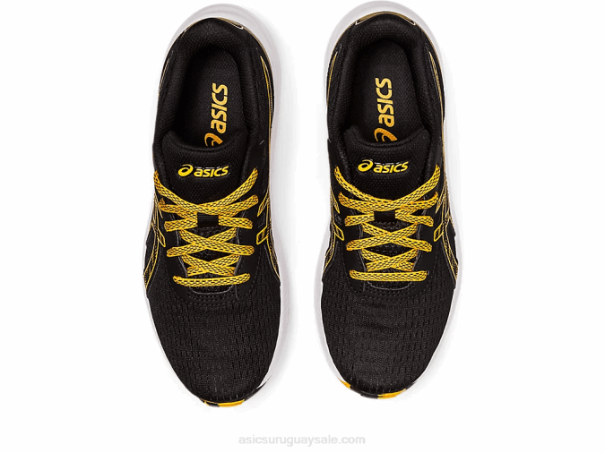 Asics Gel Excite 9 Grado Escuela Negro Ámbar Zapatillas Deportivas - Image 6