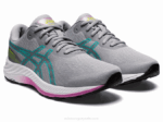 Asics Gel Excite 9 Zapatillas Anchas Gris Piedmont Vidrio Mar - Image 2