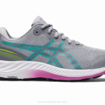 Asics Gel Excite 9 Zapatillas Anchas Gris Piedmont Vidrio Mar