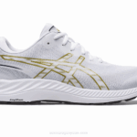 Asics gel-excite 9 zapatillas blancas aceite de oliva