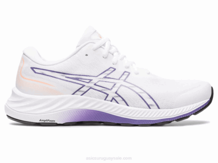 Asics Gel Excite 9 Zapatillas Blanco Púrpura Polvoriento Comodidad y Estilo