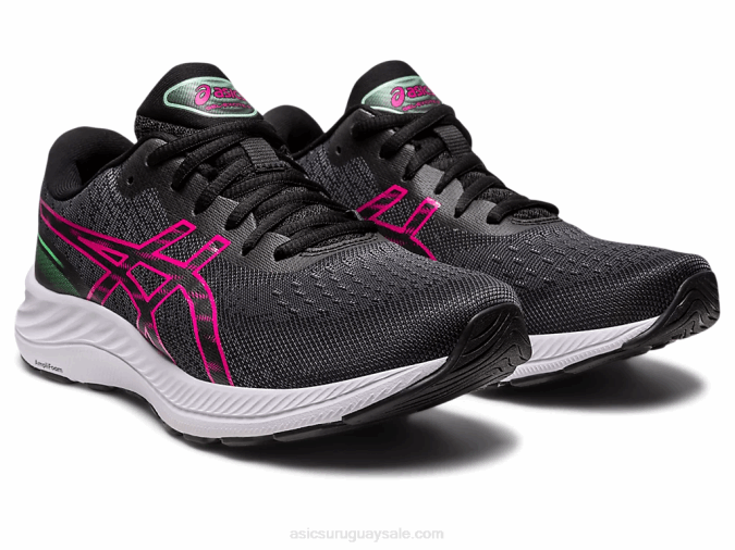 Asics Gel Excite 9 Zapatillas Delirio Negro Rosa para Correr - Image 2