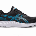 Asics gel-excite 9 zapatillas deportivas negro azul isla