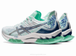Asics gel explosión blanca plata rendimiento atlético - Image 3