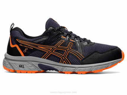 Asics Gel Impactante Negro Naranja Rendimiento Deportivo