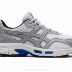 Asics Gel Jogging Blanco Negro Estilo Confortable